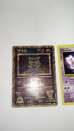 Ancient Mew Promo Holo and Mewtwo WB Promon TCG Pokemon - Image 2