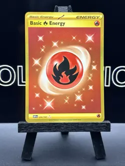 Pokemon Obsidian Flames Fire Energy 230/197 Hyper Rare Gold Holo Textured NM/M - Image 2