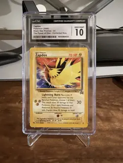 ULTRA RARE 2000 Pokemon Black Star Promo Zapdos Corrected Illustrator Gem 10 - Image 1