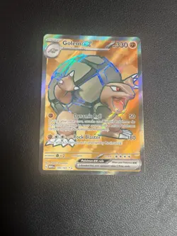 Golem ex 189/165 Gold Hyper Rare – Pokemon SV Paradox Rift – NM - Image 2