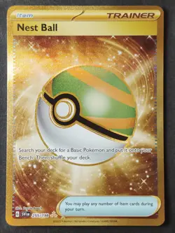 Nest Ball 255/198 Scarlet & Violet Base Set Gold Hyper Rare, Pokemon 2023 •NM - Image 1