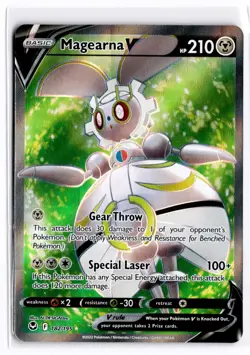2022 TCG Pokemon #182 Magearna V 182/195 Holo Full Art Silver Tempest - Image 1
