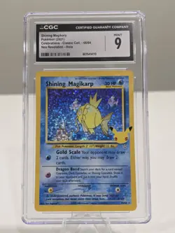 2021 POKEMON CELEBRATIONS CLASSIC COLLECTION #66 SHINING MAGIKARP-HOLO PSA 9 - Image 1