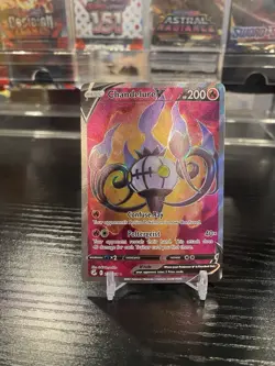 Chandelure V (Full Art) 247/264 Swsh08: Fusion Strike Holo Near Mint Pokemon TCG - Image 1
