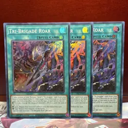 Yu-Gi-Oh! 3x ***Tri-Brigade Roar*** CYAC-EN053~1st Edition~Super Rare~L@@K - Image 1