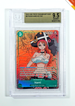One Piece BGS 9.5 Nami #036 OP02 Paramount War 2023 English - Image 1