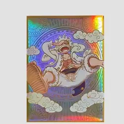 60PCS Trading Card ONE PIECE Luffy Iridescent OPCG Card Sleeves 66X91mm Standard - Image 2