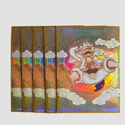 60PCS Trading Card ONE PIECE Luffy Iridescent OPCG Card Sleeves 66X91mm Standard - Image 3