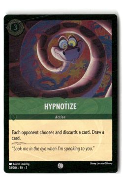 Hypnotize 98/204 Foil Rise of the Floodborn Disney Lorcana TCG - Image 1