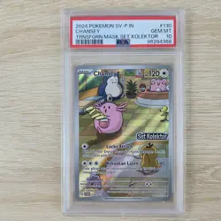 PSA 10 Chansey 130/SV-P KOLEKTOR SV6 Indonesian Stamped Center Pokemon Card - Image 1
