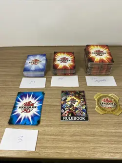 Battle Brawers Bakugan Cards Lot Of 150 Magnetic Regular & Rule Book - Image 1