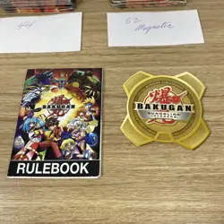 Battle Brawers Bakugan Cards Lot Of 150 Magnetic Regular & Rule Book - Image 5