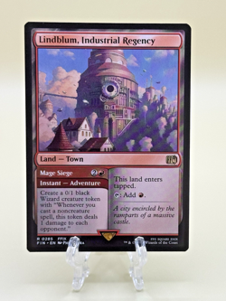 0285 Lindblum, Industrial Regency Final Fantasy MTG Card Rare FIN FFIX Land Town - Image 1