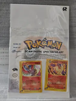 Pokemon SEALED Promo Ho-oh Rapidash Black Star Scan-Tastic e-Reader Series - Image 1