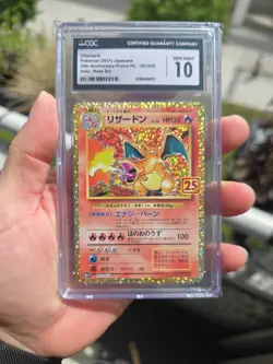 2021 Pokemon Promo Japanese Charizard 25th Anniversary #001/025 CGC 10 - Image 1