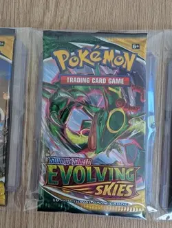 Pokemon TCG Sword & Shield Evolving Skies Art Set Booster Pack x4 Sealed - Image 2
