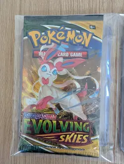 Pokemon TCG Sword & Shield Evolving Skies Art Set Booster Pack x4 Sealed - Image 4