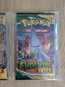 Pokemon TCG Sword & Shield Evolving Skies Art Set Booster Pack x4 Sealed - Image 5