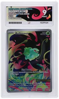 Pokemon TCG: Bulbasaur Mega Evolution 133/132 - Box Topper Stamped Promo ACE 9 - Image 1