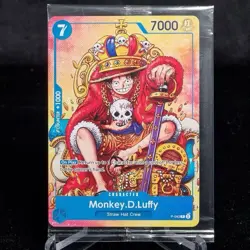 One Piece Monkey D Luffy P-043 Exclusive Promo Sealed English Non Foil - Image 1