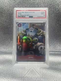 One Piece Jinbe Alternate Art ST21-005 Psa 9 - Image 1