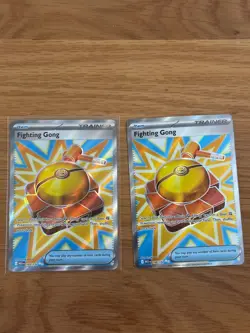 Set of 2 Fighting Gong Ultra Rare ME01: Mega Evolution 168/132 NM Pokemon Card - Image 1