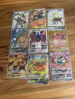 Lot of 27 Pokemon cards Charizard v alt art promo Mega Houndoom EX with binder - Image 4