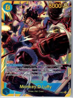 Monkey.D.Luffy OP11-118 SEC English A Fist of Divine Speed - One Piece Card - NM - Image 1