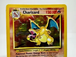 Rare Black Dot Error ⚫ Charizard 4/102 Base Set Holo Pokemon Card 1999 HP - Image 2