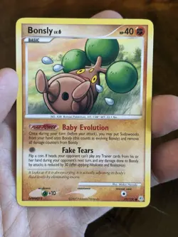Bonsly 71/130 Diamond and Pearl Regular Card 2007 Pokemon TCG - Image 1
