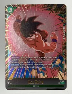 Son Goku Gold Foil Winner Card FP-027 Release Event English Dragon Ball Fusion - Image 1
