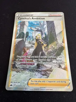 Cynthia's Ambition Galarian Gallery POKEMON CARD CROWN ZENITH - GG60/GG70 NM - Image 1