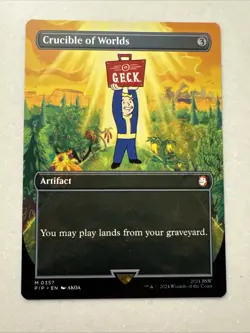 Crucible of Worlds (Borderless) #357 (NM) Fallout PIP Magic MTG - Image 1