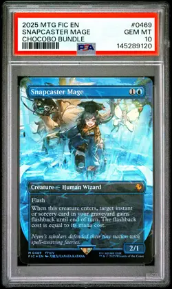 2025 MTG FINAL FANTASY COMMANDER CHOCOBO BUNDLE #0469 SNAPCASTER MAGE PSA 10 - Image 1