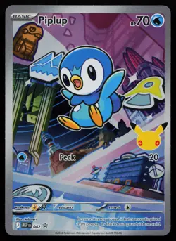 Piplup - 042 042 ME: Mega Evolution Promo MEP Holo Promo Pokemon NM - Image 1