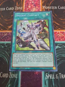 Yu-Gi-Oh! Instant Contact POTE-EN052 Secret Rare 1st Edition Near Mint - Image 1