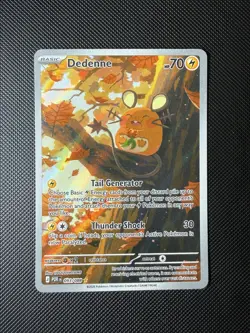 NM Dedenne 093/088 Perfect Order Illustration Rare Pokemon Card - Image 1