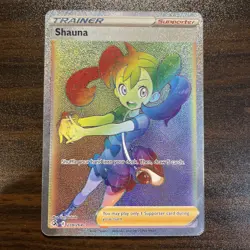 Shauna 278/264 Fusion Strike NM Full Art Secret Rainbow Rare Pokemon Card - Image 1