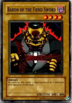 Baron Of The Fiend Sword SDY-036 Yu-Gi-Oh! Card Unlimited Near Mint Condition - Image 2