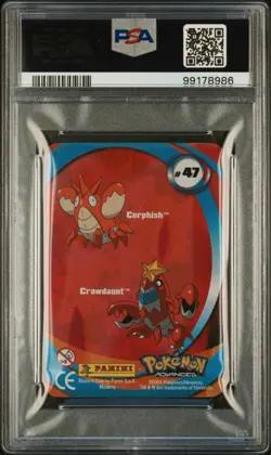 Corphish / Crawdaunt #47 Advanced Action Cards Lenticular Pokemon - PSA 9 MINT - Image 2
