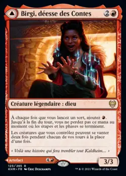 Magic The Gathering MTG BIRGI, GOD OF STORYTELLING FRENCH Kaldheim NM Near Mint - Image 1