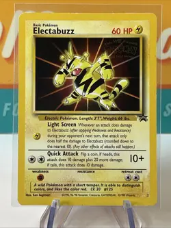 Electabuzz #2 Black Star Movie Promo Pokemon TCG 1999 WoTC MP Moderately Played - Image 3