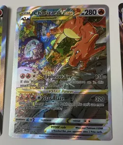Pokemon Charizard UPC Promo Set SWSH260 SWSH261 SWSH262 VMAX VSTAR V LP + - Image 4