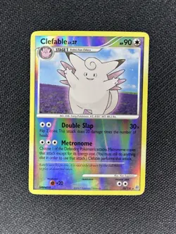 Clefable 22/130 Reverse Holo Rare Diamond & Pearl Pokemon TCG MP - Image 1