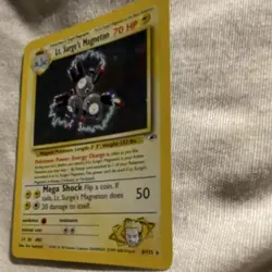 Lt. Surge's Magneton Pokemon Gym Heroes holo rare 8/132 70hp 2000 - Image 2