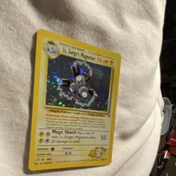 Lt. Surge's Magneton Pokemon Gym Heroes holo rare 8/132 70hp 2000 - Image 3