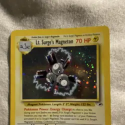 Lt. Surge's Magneton Pokemon Gym Heroes holo rare 8/132 70hp 2000 - Image 5