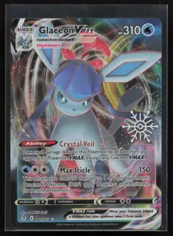Glaceon VMAX 041/203 STAMPED SNOWFLAKE (Holiday Calendar) Pokemon Holo NM - Image 1