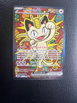 Pokemon Perfect Order Meowth EX SIR Special Illustration Rare 121/088 Pack Fresh - Image 1