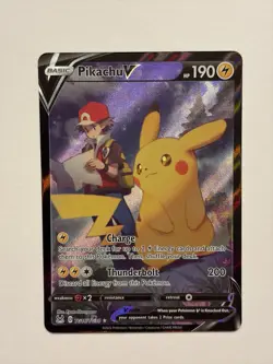 Pokemon Pikachu V TG16/TG30 Swsh11: Lost Origin Trainer Gallery Holo - Image 1